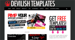 Desktop Screenshot of devilishtemplates.com