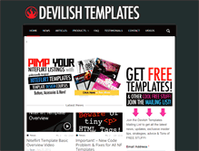 Tablet Screenshot of devilishtemplates.com